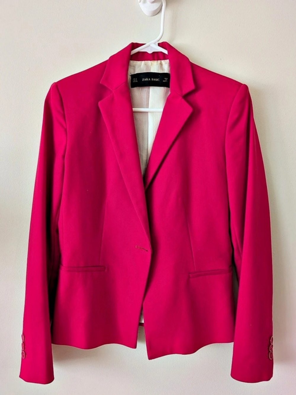 Zara Magenta Pink Blazer Size Small